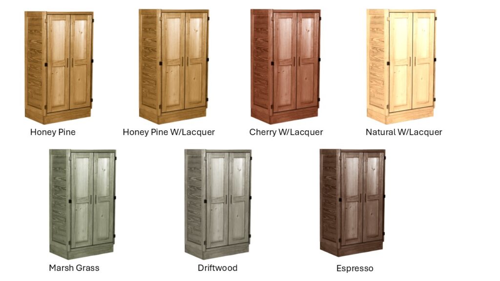 Classic Large Wardrobe, Double Open Configuration , 09017 Size:36"Lx24"Dx67"HWeight:198 lbs