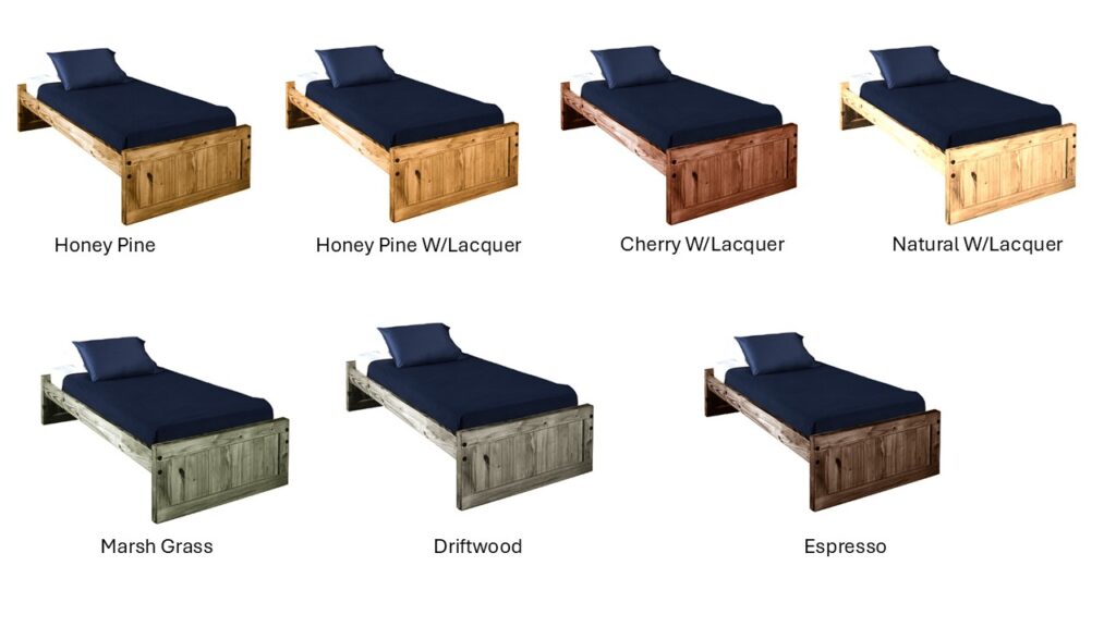 Low Profile Classic Bed Frame (07005), Twin (Size:80"Lx42"Dx18"H) or Twin XL(07006) (85"L x 42"W x 18"H)